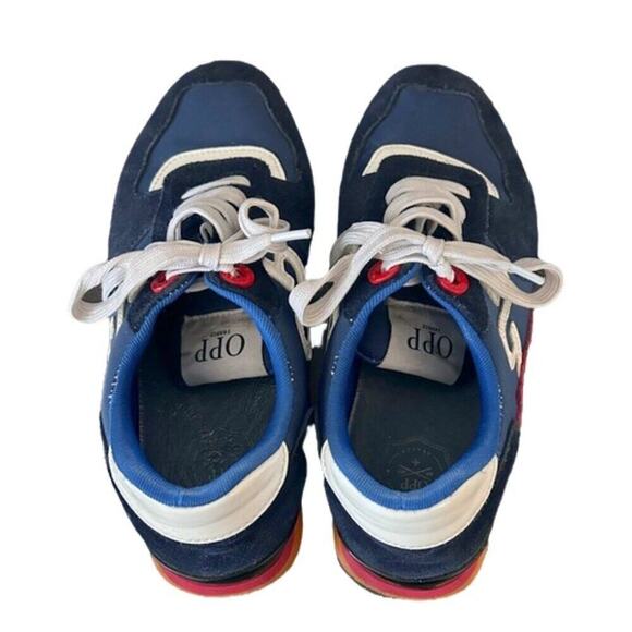 OPP France Lace-Up Suede Sneakers in Blue MENS size 7.5, WOMENS size 9.5 - Picture 8 of 10